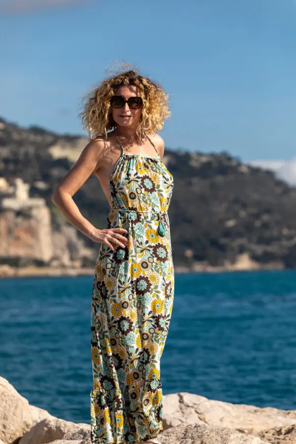 Robe Longue multilacage Goa Boutique Maylee