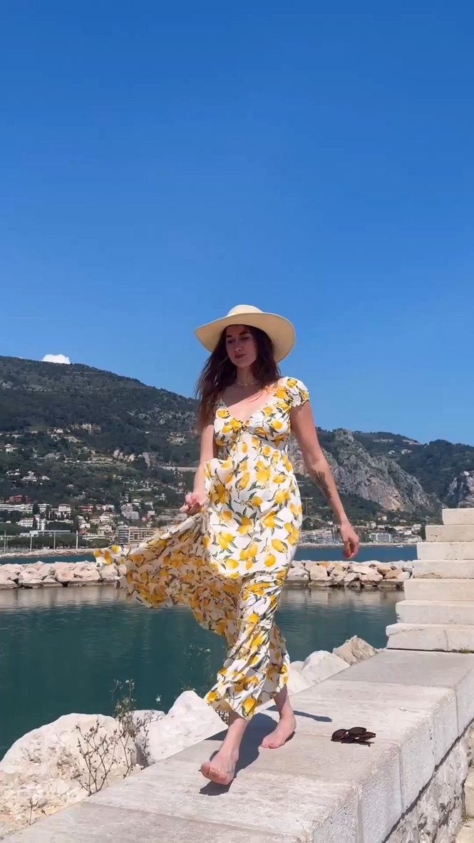 Robe longue bohéme citron🍋 – Image 5